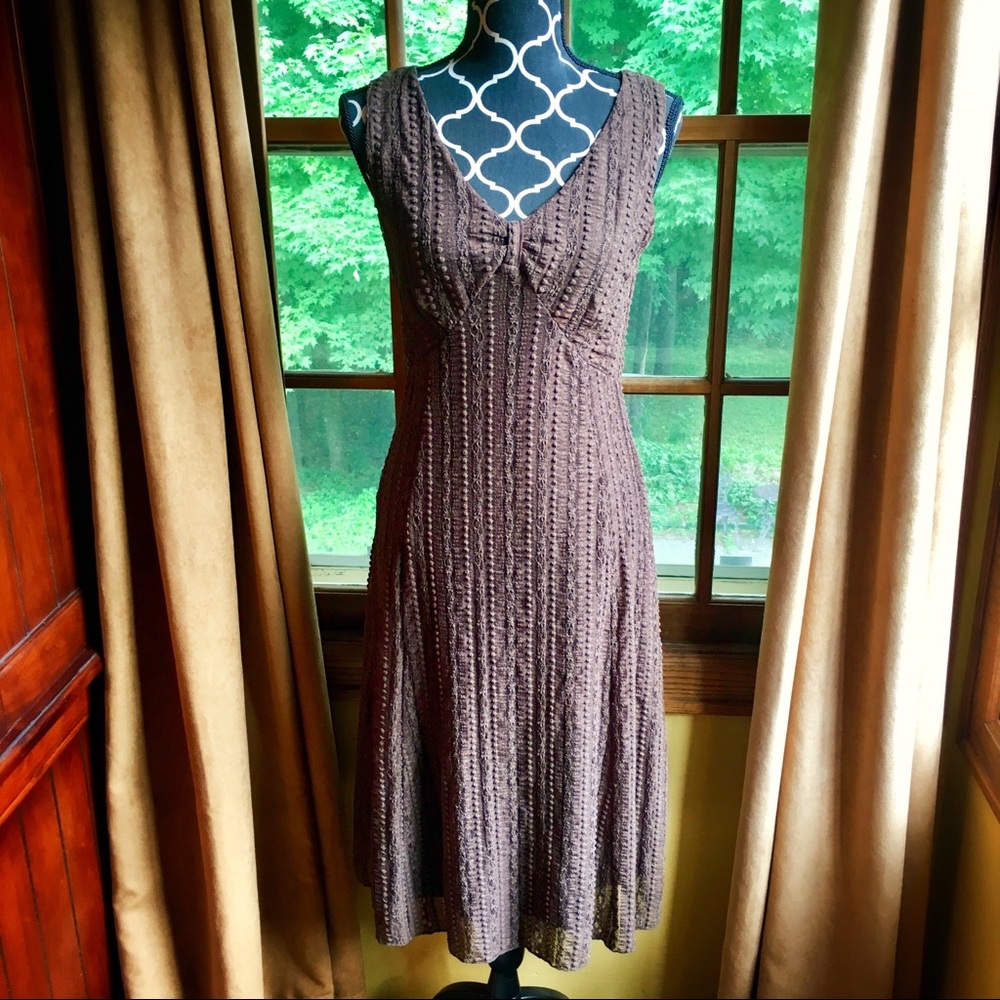 Nine West boho brown sleeveless dress